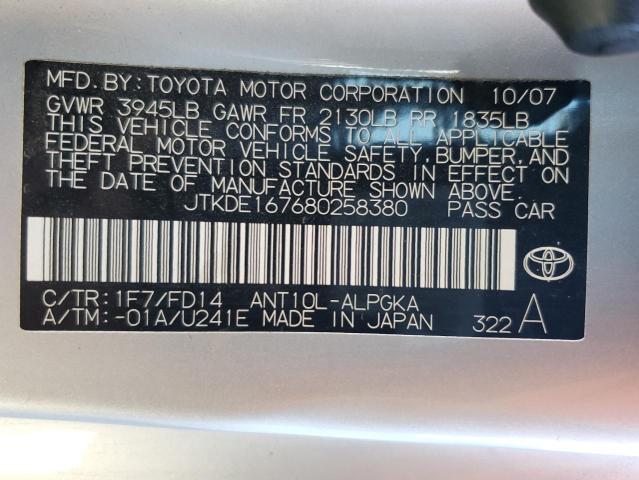 Photo 11 VIN: JTKDE167680258380 - TOYOTA SCION 