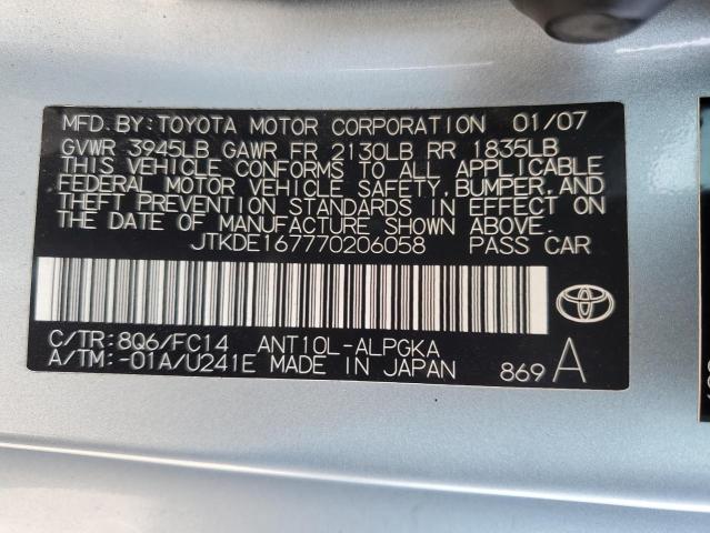 Photo 11 VIN: JTKDE167770206058 - TOYOTA SCION TC 