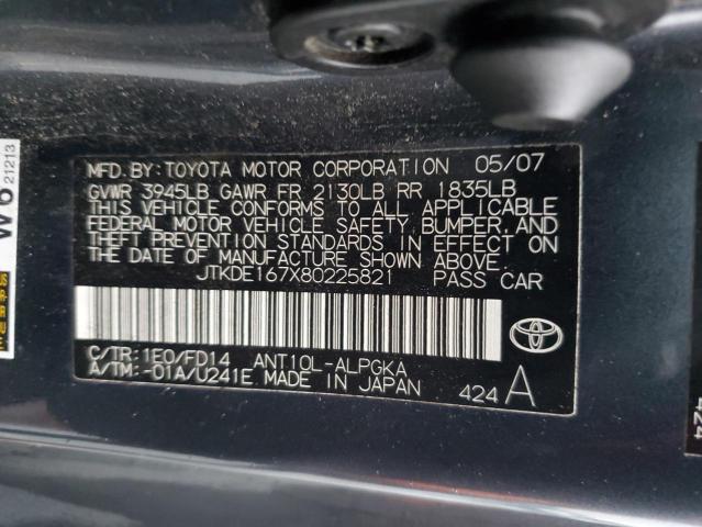 Photo 11 VIN: JTKDE167X80225821 - TOYOTA SCION 