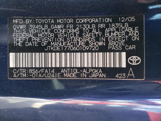 Photo 12 VIN: JTKDE177060109720 - TOYOTA SCION 