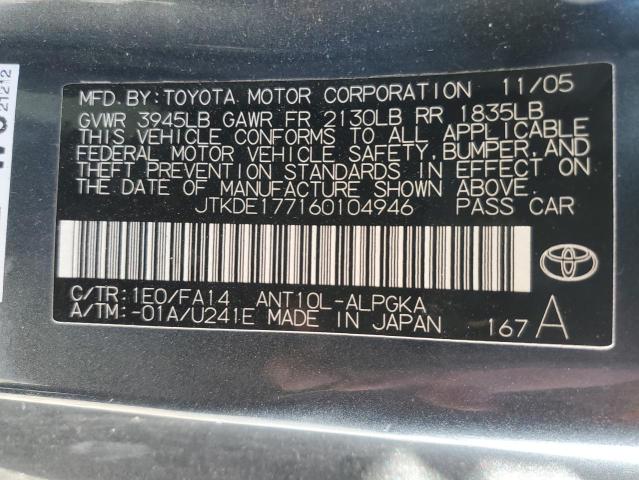 Photo 11 VIN: JTKDE177160104946 - TOYOTA SCION 