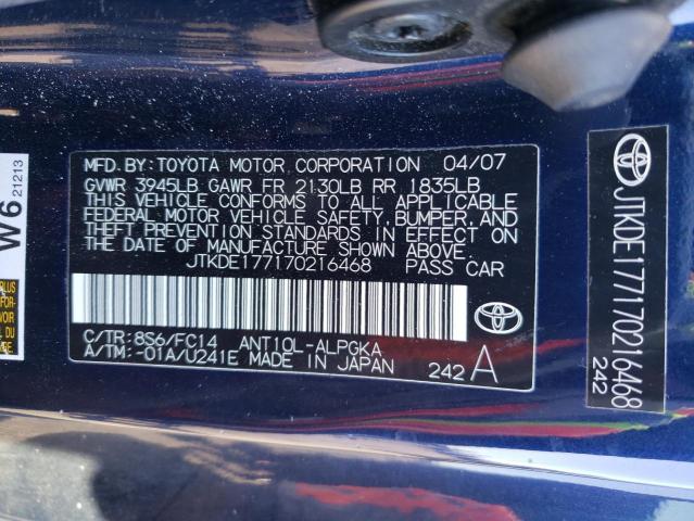 Photo 11 VIN: JTKDE177170216468 - SCION TC 