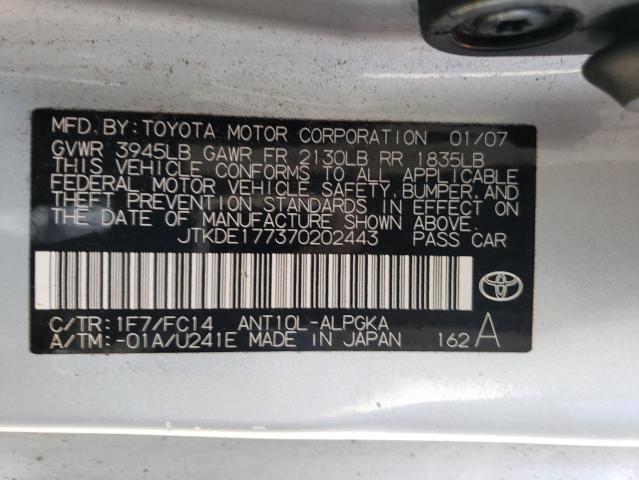 Photo 11 VIN: JTKDE177370202443 - TOYOTA SCION 