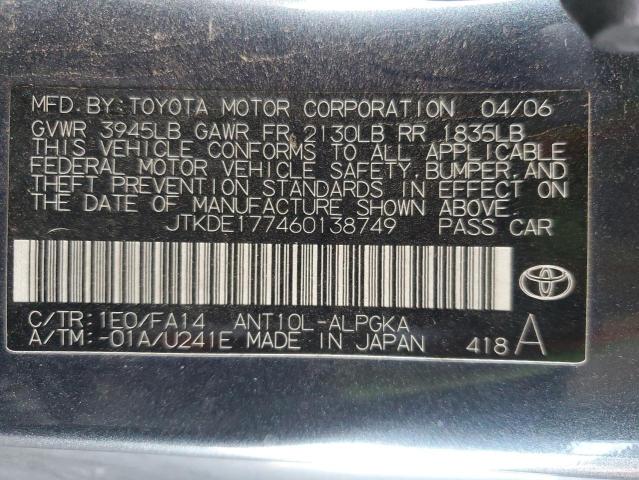 Photo 11 VIN: JTKDE177460138749 - TOYOTA SCION TC 