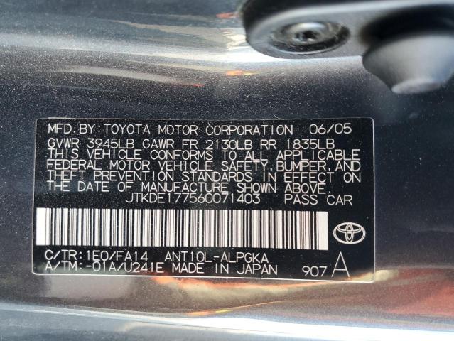 Photo 11 VIN: JTKDE177560071403 - TOYOTA SCION TC 