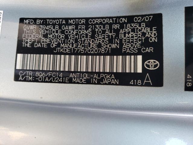 Photo 11 VIN: JTKDE177570207871 - TOYOTA SCION TC 