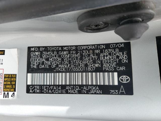 Photo 12 VIN: JTKDE177650011807 - TOYOTA SCION TC 