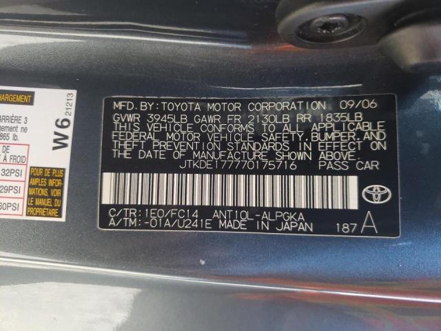 Photo 9 VIN: JTKDE177770175716 - TOYOTA SCION TC 