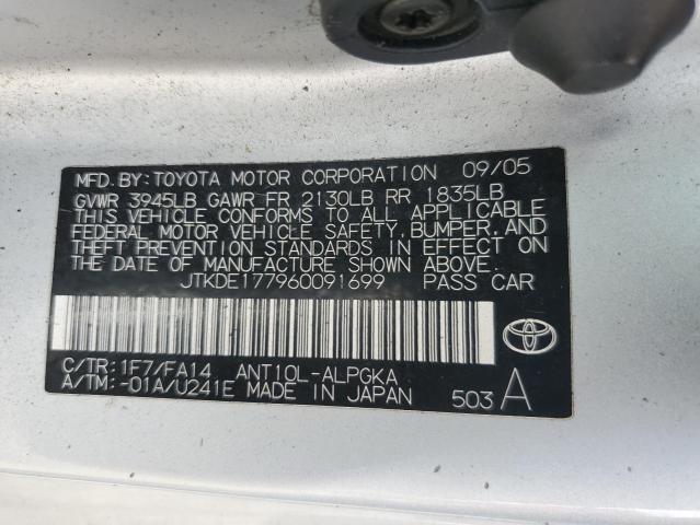 Photo 11 VIN: JTKDE177960091699 - TOYOTA SCION 