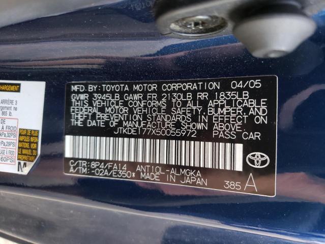 Photo 11 VIN: JTKDE177X50055972 - TOYOTA SCION TC 