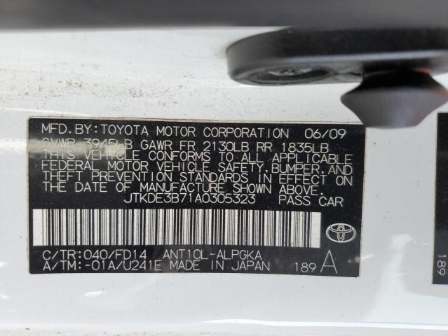 Photo 11 VIN: JTKDE3B71A0305323 - TOYOTA SCION 