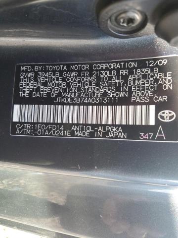 Photo 9 VIN: JTKDE3B74A0313111 - TOYOTA SCION TC 