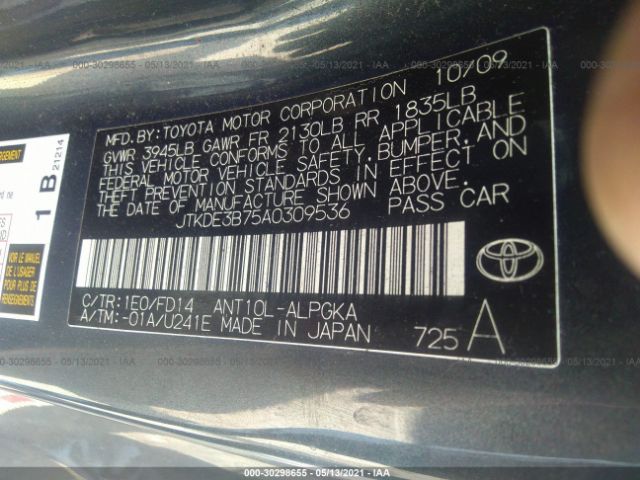 Photo 8 VIN: JTKDE3B75A0309536 - SCION TC 