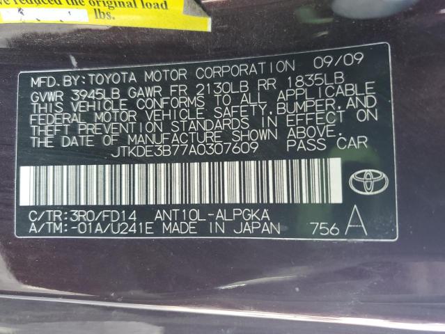 Photo 11 VIN: JTKDE3B77A0307609 - TOYOTA SCION TC 