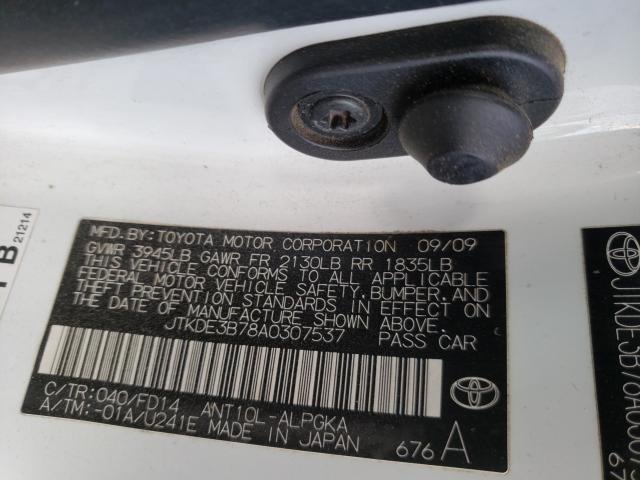 Photo 9 VIN: JTKDE3B78A0307537 - TOYOTA SCION TC 