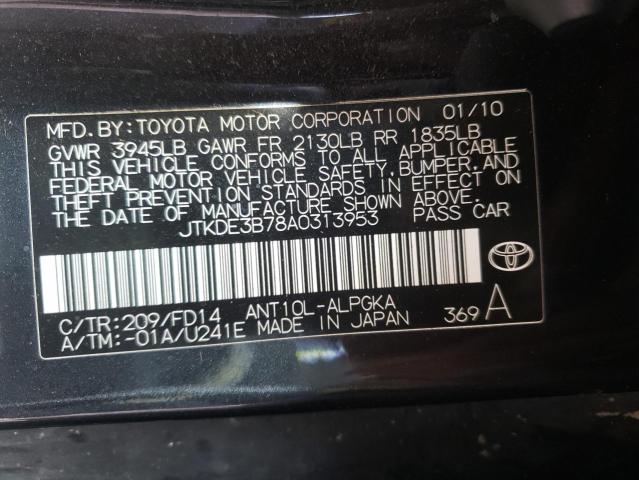 Photo 9 VIN: JTKDE3B78A0313953 - TOYOTA SCION TC 