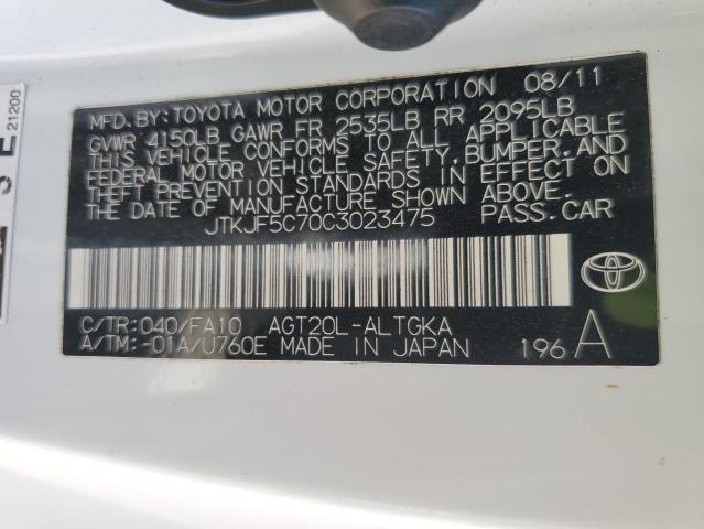 Photo 11 VIN: JTKJF5C70C3023475 - TOYOTA SCION TC 