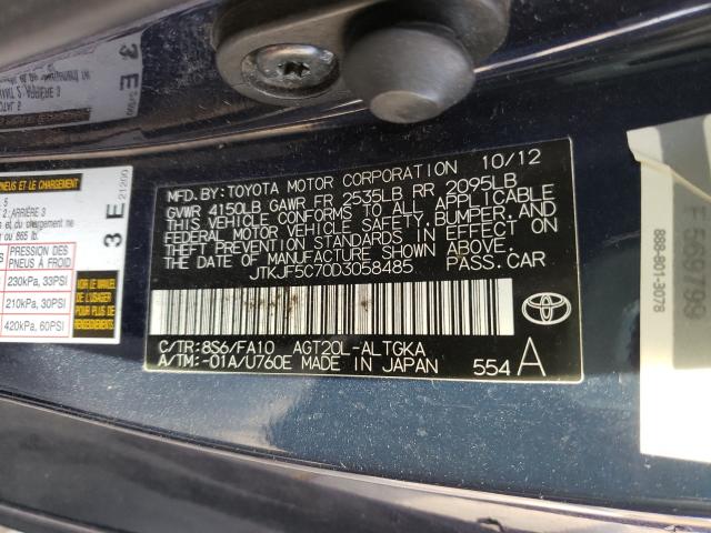 Photo 9 VIN: JTKJF5C70D3058485 - TOYOTA SCION TC 