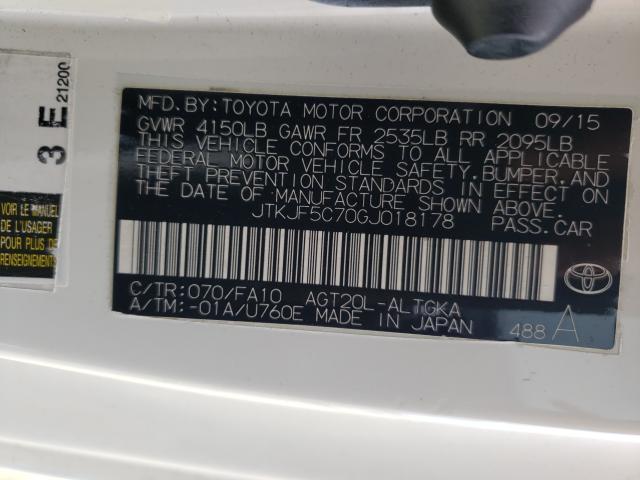 Photo 9 VIN: JTKJF5C70GJ018178 - TOYOTA SCION TC 