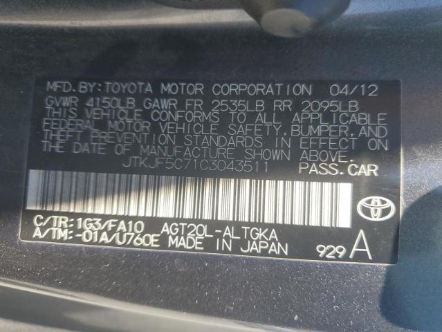 Photo 11 VIN: JTKJF5C71C3043511 - TOYOTA SCION TC 