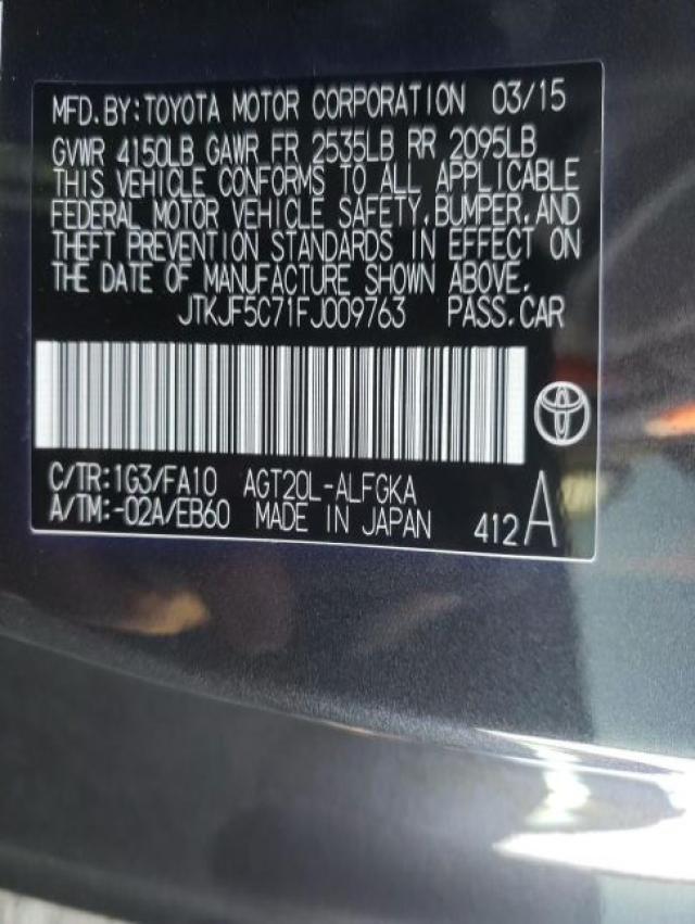 Photo 9 VIN: JTKJF5C71FJ009763 - TOYOTA SCION TC 