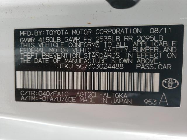 Photo 9 VIN: JTKJF5C73C3024488 - TOYOTA SCION TC 