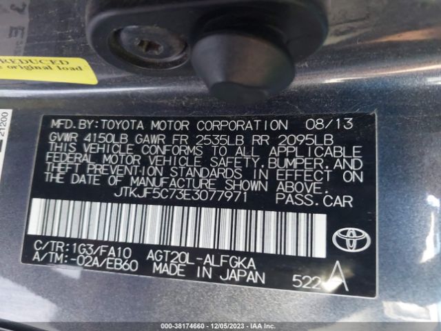 Photo 8 VIN: JTKJF5C73E3077971 - SCION TC 