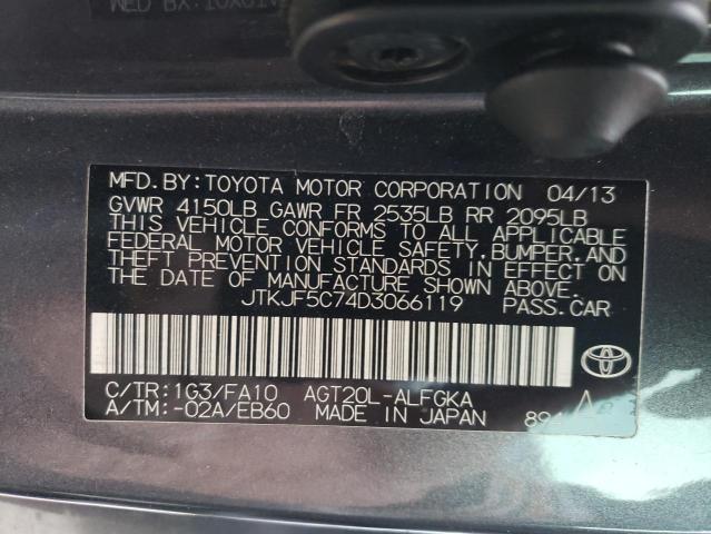 Photo 12 VIN: JTKJF5C74D3066119 - TOYOTA SCION TC 