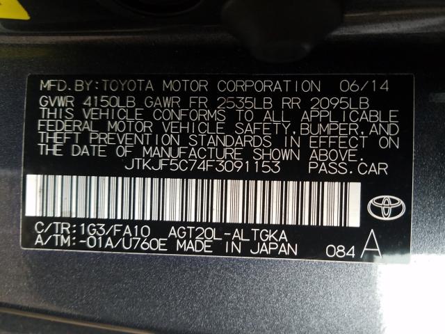 Photo 9 VIN: JTKJF5C74F3091153 - TOYOTA SCION TC 