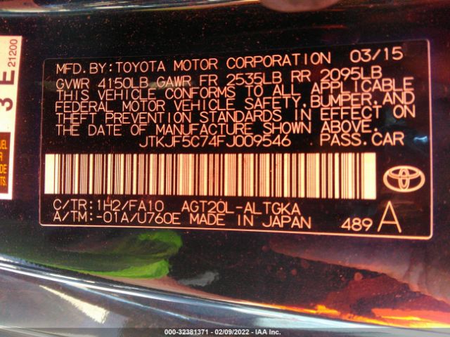 Photo 8 VIN: JTKJF5C74FJ009546 - SCION TC 