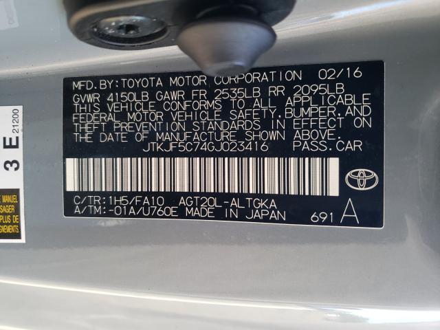 Photo 9 VIN: JTKJF5C74GJ023416 - TOYOTA SCION TC 