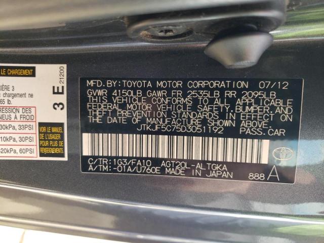 Photo 9 VIN: JTKJF5C75D3051192 - TOYOTA SCION TC 