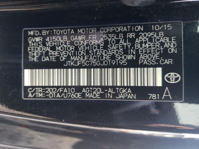 Photo 9 VIN: JTKJF5C75GJ019195 - TOYOTA SCION TC 