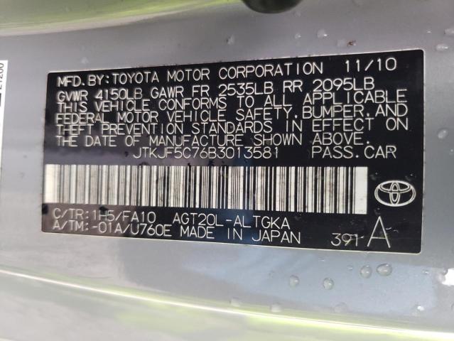 Photo 9 VIN: JTKJF5C76B3013581 - TOYOTA SCION TC 