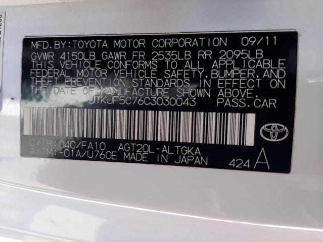 Photo 9 VIN: JTKJF5C76C3030043 - TOYOTA SCION TC 