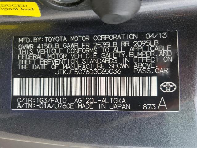 Photo 11 VIN: JTKJF5C76D3065036 - TOYOTA SCION TC 