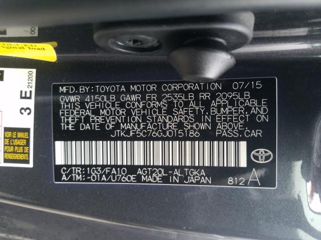 Photo 9 VIN: JTKJF5C76GJ015186 - SCION TC 