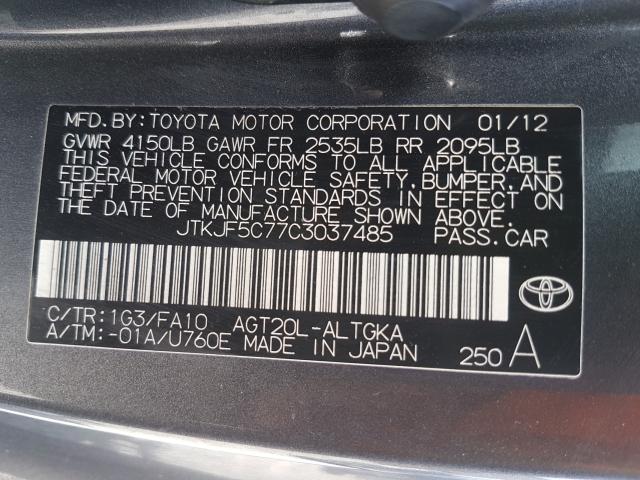 Photo 9 VIN: JTKJF5C77C3037485 - TOYOTA SCION TC 