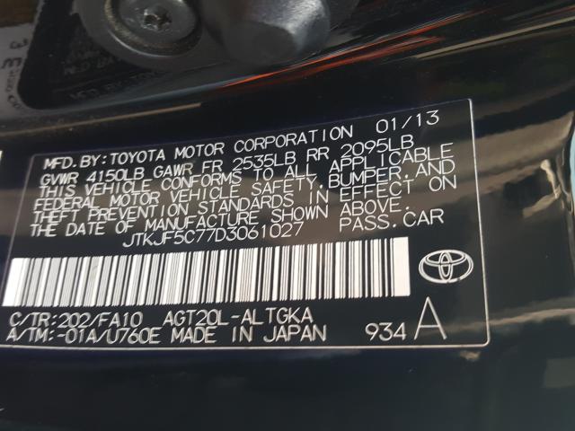 Photo 9 VIN: JTKJF5C77D3061027 - TOYOTA SCION TC 