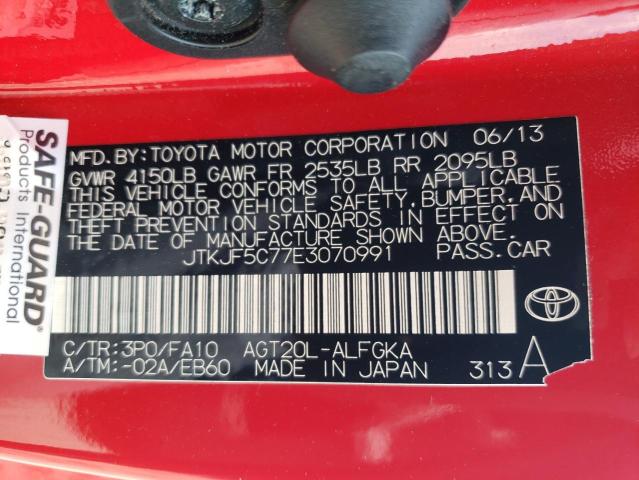 Photo 11 VIN: JTKJF5C77E3070991 - TOYOTA SCION TC 