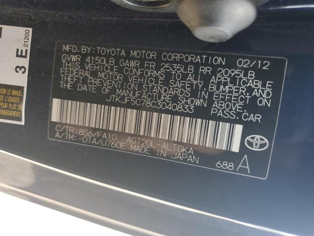 Photo 11 VIN: JTKJF5C78C3040833 - TOYOTA SCION TC 