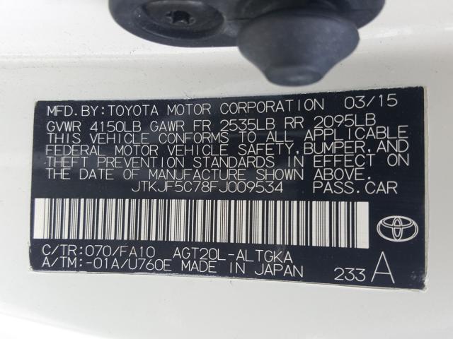 Photo 9 VIN: JTKJF5C78FJ009534 - TOYOTA SCION TC 