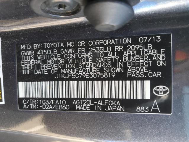 Photo 11 VIN: JTKJF5C79E3075819 - TOYOTA SCION TC 