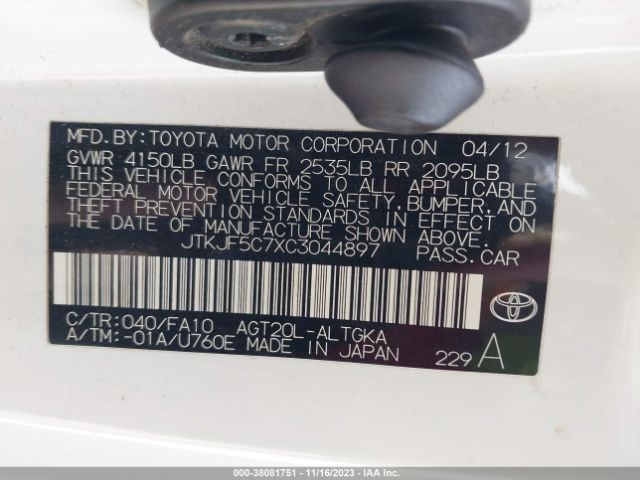 Photo 8 VIN: JTKJF5C7XC3044897 - SCION TC 