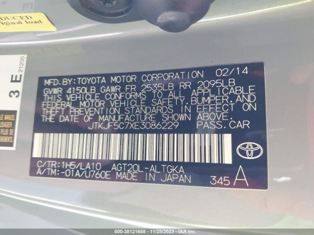 Photo 8 VIN: JTKJF5C7XE3086229 - SCION TC 