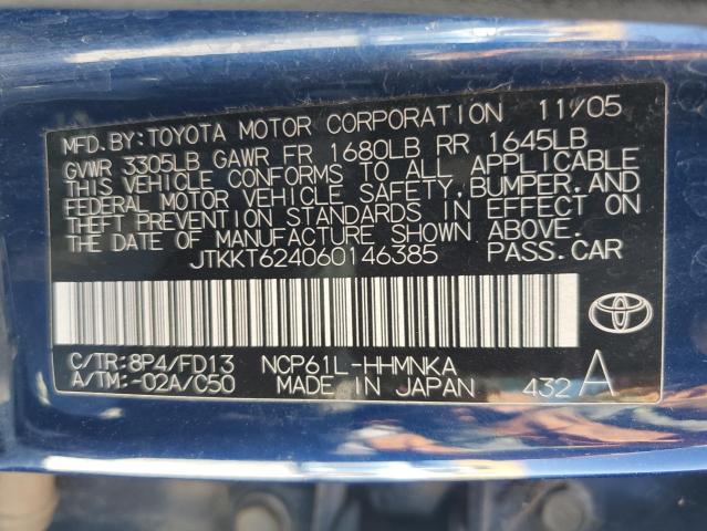 Photo 11 VIN: JTKKT624060146385 - TOYOTA SCION XA 