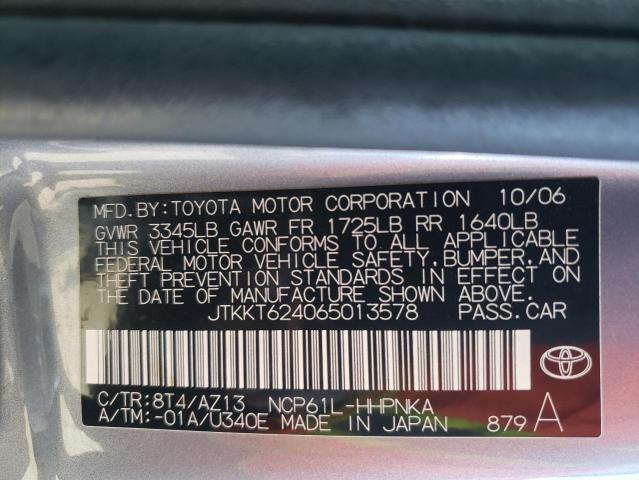 Photo 11 VIN: JTKKT624065013578 - TOYOTA SCION XA 