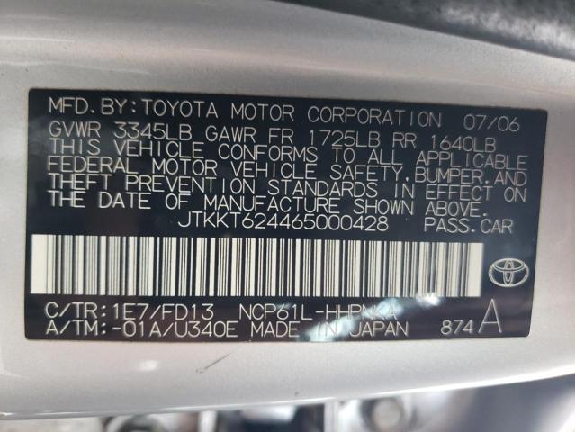 Photo 11 VIN: JTKKT624465000428 - TOYOTA SCION XA 