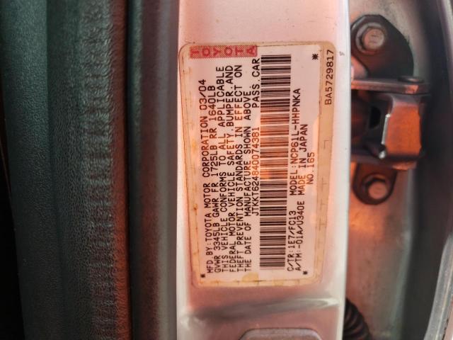 Photo 11 VIN: JTKKT624840074381 - TOYOTA SCION XA 