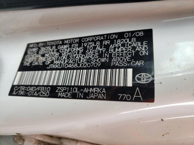 Photo 9 VIN: JTKKU10468J020709 - TOYOTA SCION XD 